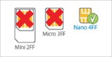 Insert a Nano SIM card into SIM slot 1 on the back of the device.