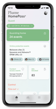 Plume HomePass App Screen