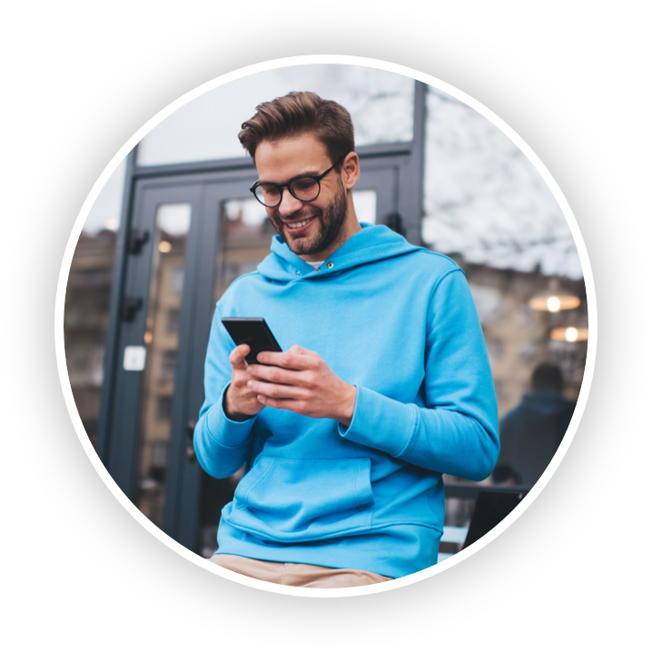Man Holding Phone