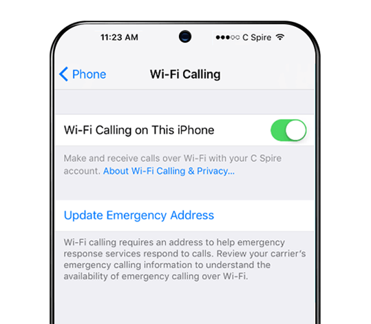 WiFi Calling Setup